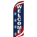 11' Street Talker Feather Flag Complete Kit (Welcome)